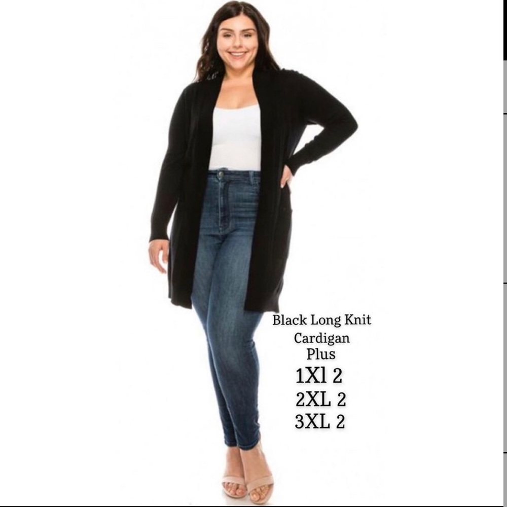 Black Long Cardigan